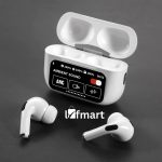 A9 Pro ANC Touch Screen Display Earbuds – White Color