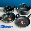Kiam 7 Pieces Marble Die-Casting Cookware