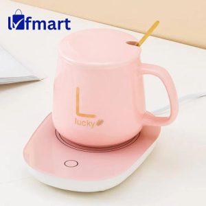 Coffee Cup Warmer, Smart Thermostat Coaster 55 Degree Heating Automatic Thermostat Cup (Green)