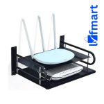 Metal Router Stand – Black