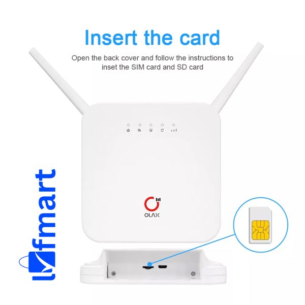 OLAX AX6 Pro 4G LTE Rechargeable WiFi Router