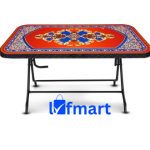 Deco Classic Table 4 Seat S/L Print Stone Black