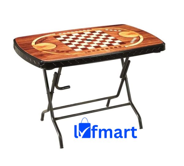 Dining Table 4 Seat Rtg S/L Print Chase Black