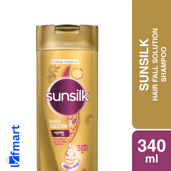 সানসিল্ক শ্যাম্পু হিয়ার ফল সলিউশন 340 মিলি (চুল পড়া বন্ধ করে)